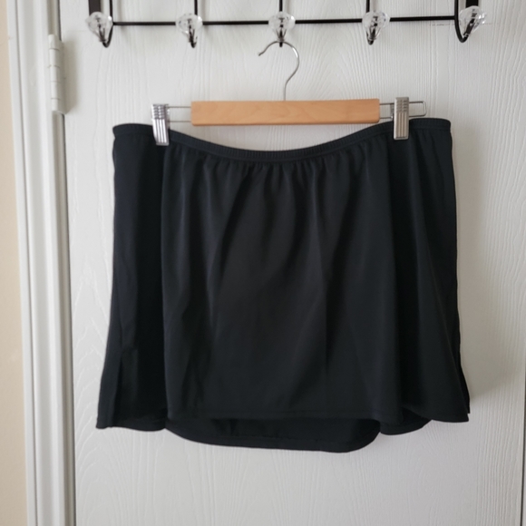 Cacique Slitted Swim Skirt w/Brief - Picture 2 of 7